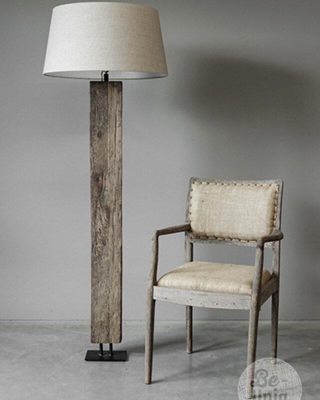 Be-Uniq Vloerlamp Dehli | Hout | H170xB60xD60 Cm