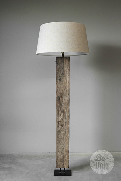 Be-Uniq Vloerlamp Dehli | Hout | H170xB60xD60 Cm