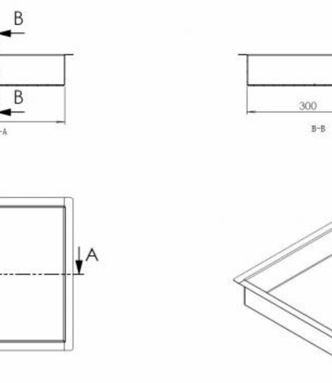 Wiesbaden Demis Inbouwnis | H30xB30xD7 Cm | Geborsteld Brons Koper