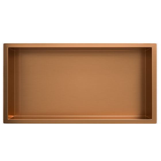 Wiesbaden Demis Inbouwnis | H30xB60xD7 Cm | Geborsteld Brons Koper