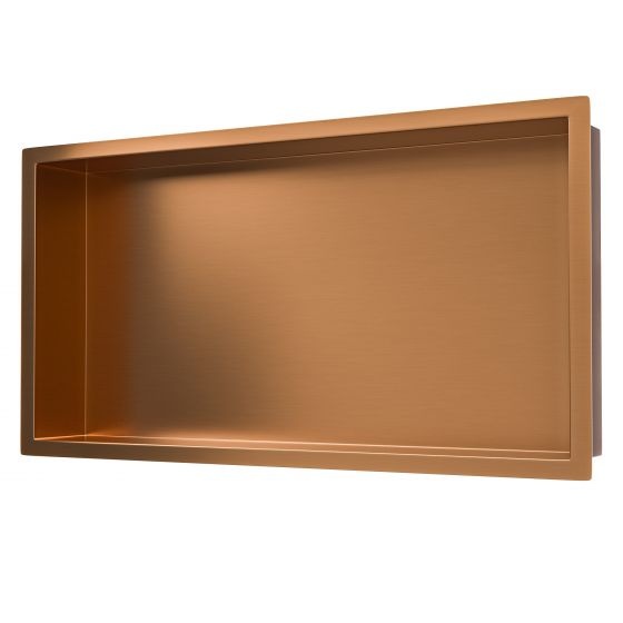 Wiesbaden Demis Inbouwnis | H30xB60xD10 Cm | Geborsteld Brons Koper