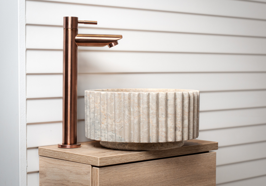 Loutro Bathroomware Waskom Irini Mini | Marmer | Ø25 x H12 cm