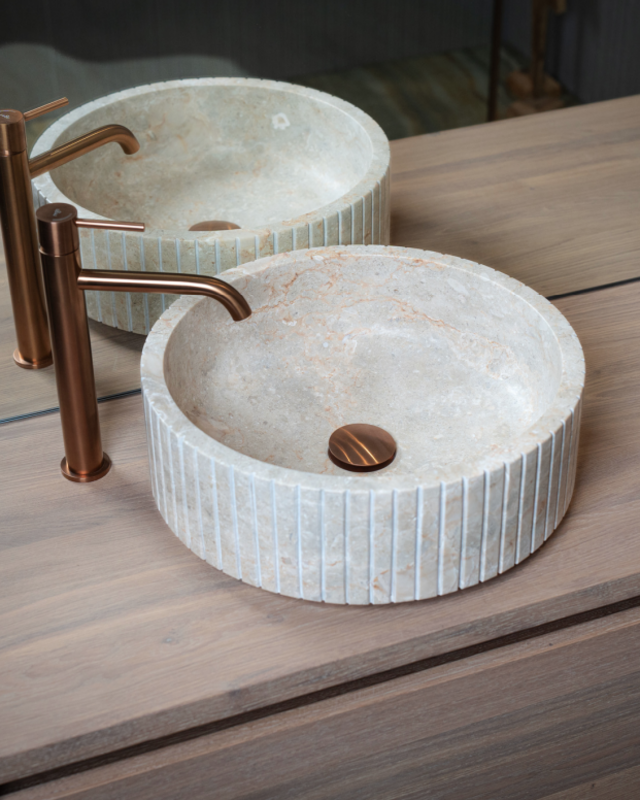 Loutro Bathroomware Waskom Jayda | Marmer | 2 Maten