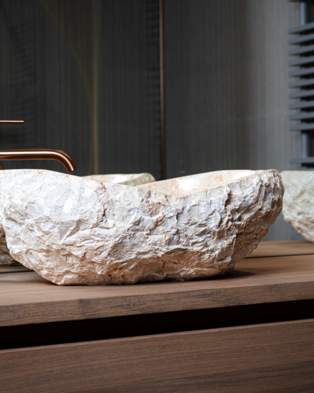 Loutro Bathroomware Waskom Kev | Marmer | Kies Maat + Kleur!
