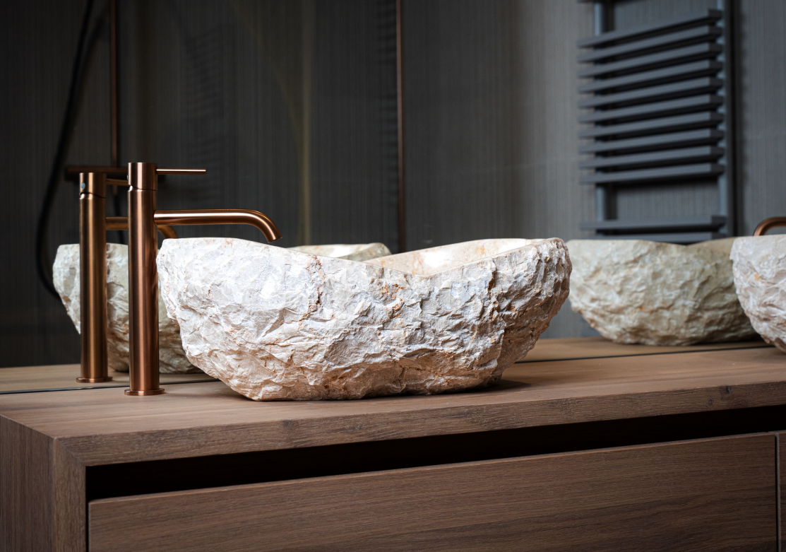 Loutro Bathroomware Waskom Kev | Marmer | Kies Maat + Kleur!