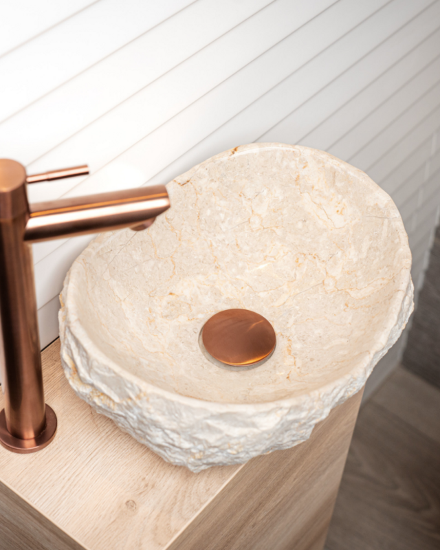 Loutro Bathroomware Waskom Kev | Marmer | Kies Maat + Kleur!