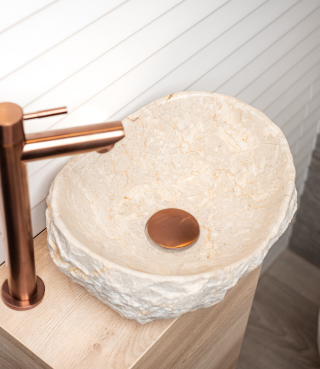 Loutro Bathroomware Waskom Kev | Marmer | Kies Maat + Kleur!