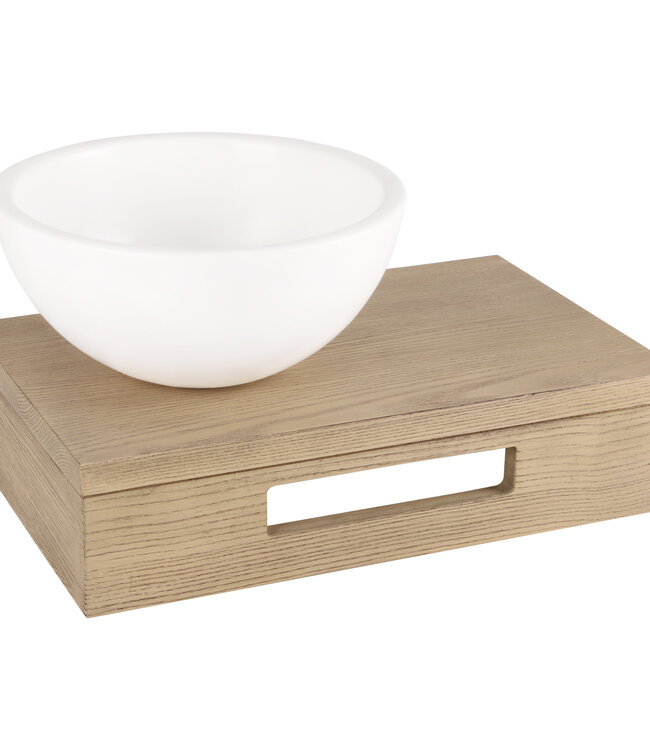 Differnz Waskom Ruz | Keramiek | Mat Wit | H11,5 x Ø 25 Cm