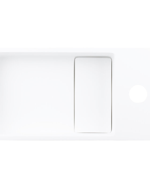 Differnz Solid Fonteinset | Mat Zwart | L36 x B18,5 x H9 Cm