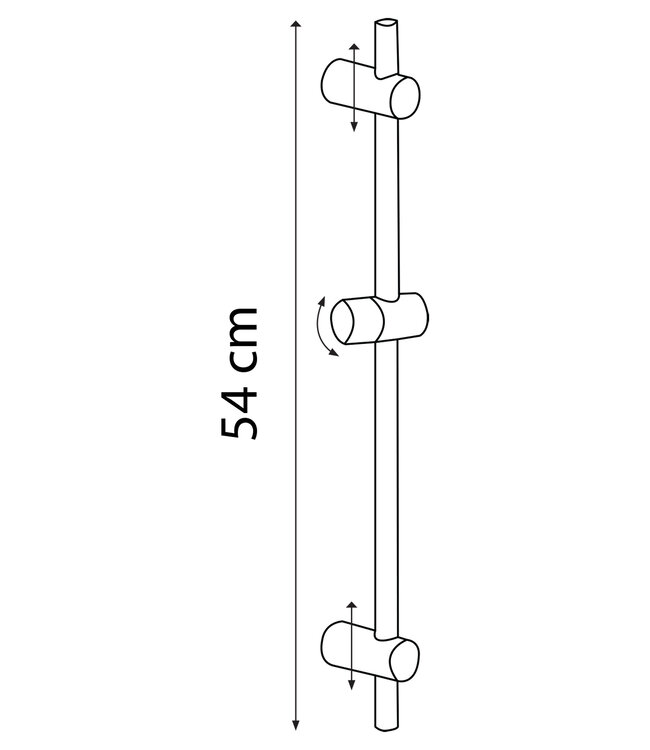 Differnz Doucheset Deluxe | 3-Standen | Mat Zwart