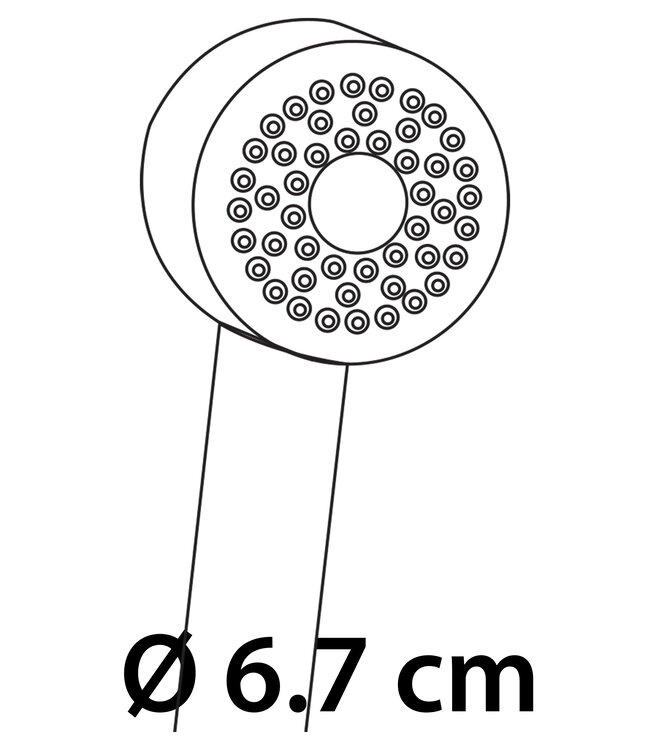 Differnz Doucheset Proline | Chroom | H150 x Ø20 Cm