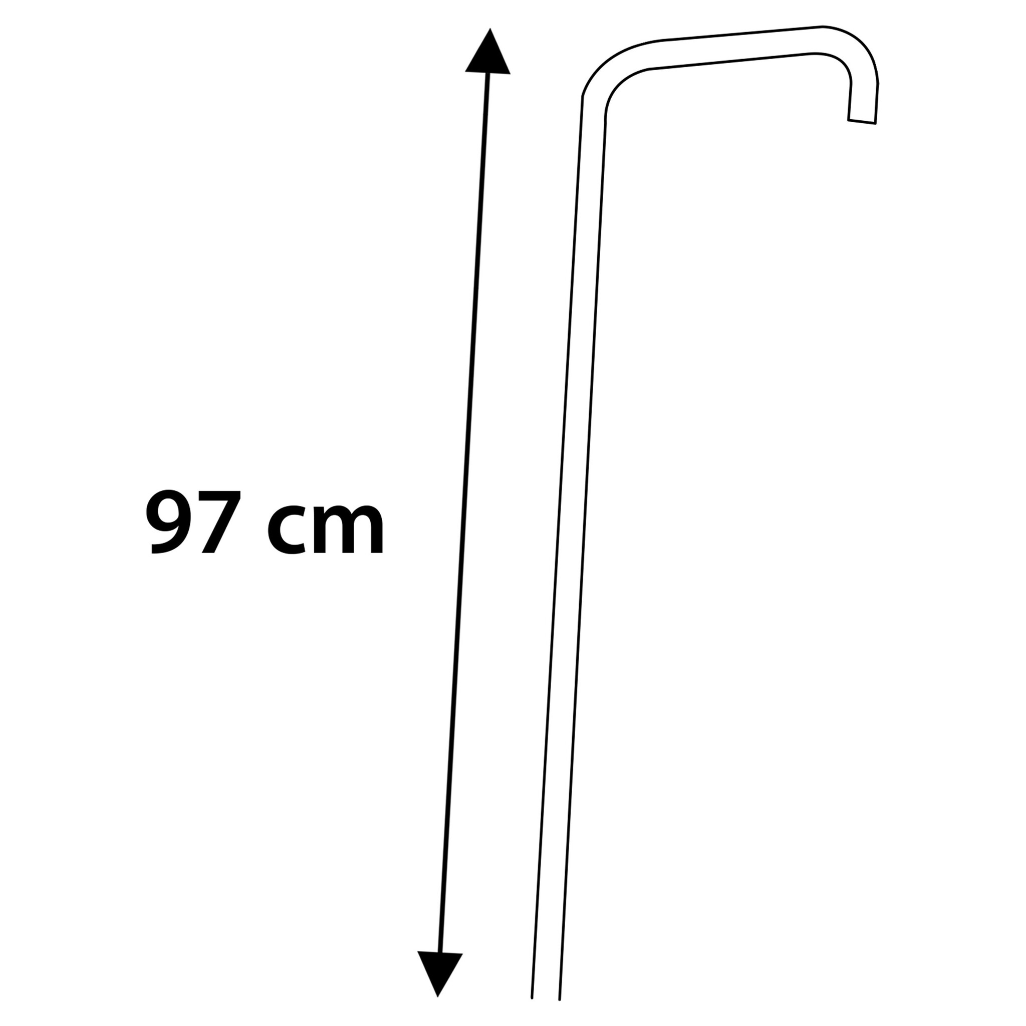 Differnz Doucheset Proline | Chroom | H150 x Ø20 Cm