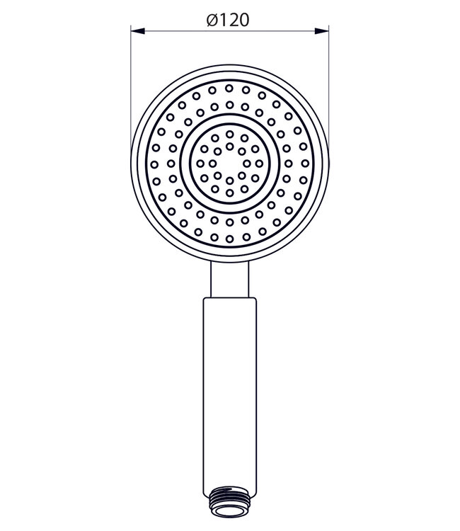 Differnz Doucheset Trendline | Chroom | H105 x Ø20 Cm