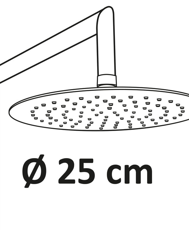Differnz Doucheset Topline | Chroom | H97 x Ø25 Cm
