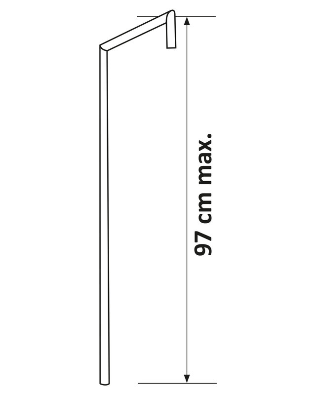Differnz Doucheset Topline | Chroom | H97 x Ø25 Cm