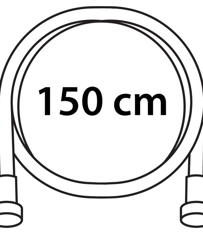 Differnz Doucheset Thermoline | Mat Zwart | H115 x Ø25 Cm