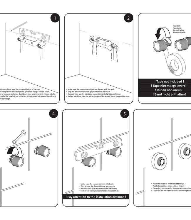 Differnz Doucheset Thermoline | Mat Zwart | Vierkant