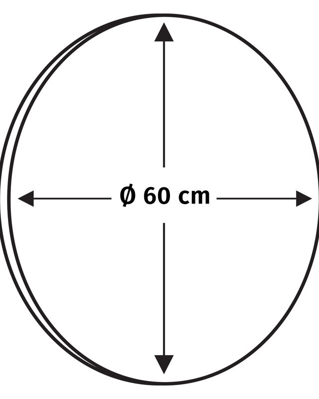 Differnz Spiegel Rond | Wit | Ø60 Cm