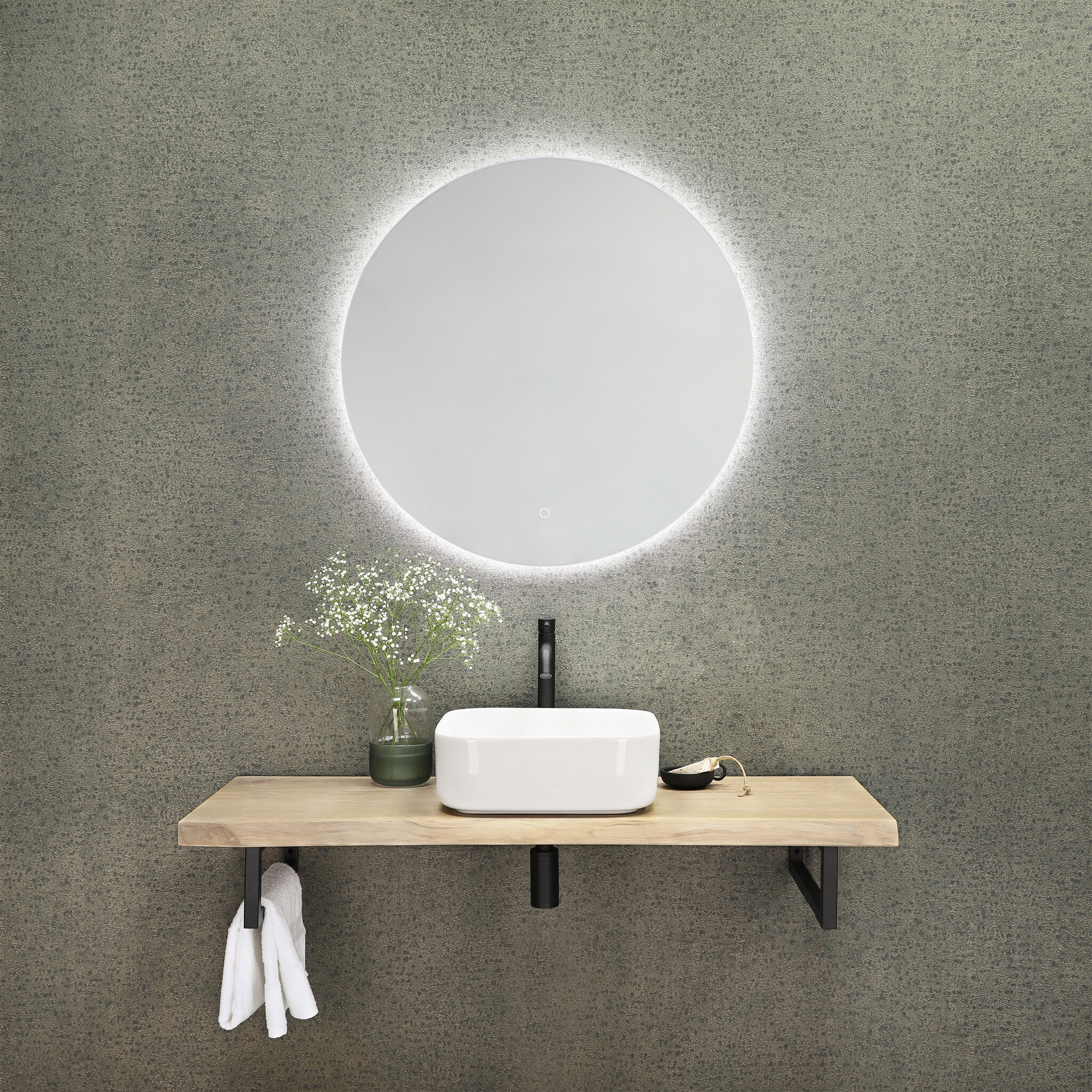 Differnz Spiegel LED | Rond | Ø80 Cm