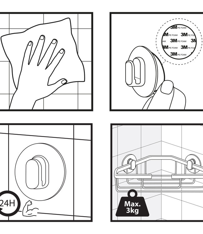 Differnz Draadmand Driehoek | Mat Zwart | 2-Laags