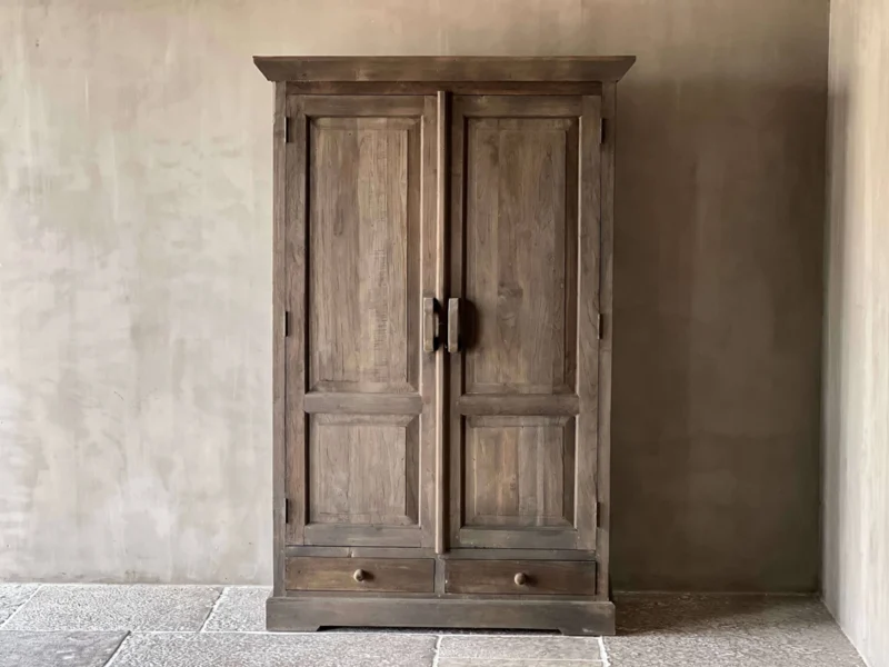 Aura Peeperkorn Kast Doortje | Teakhout | H170 x B110 x D45 Cm