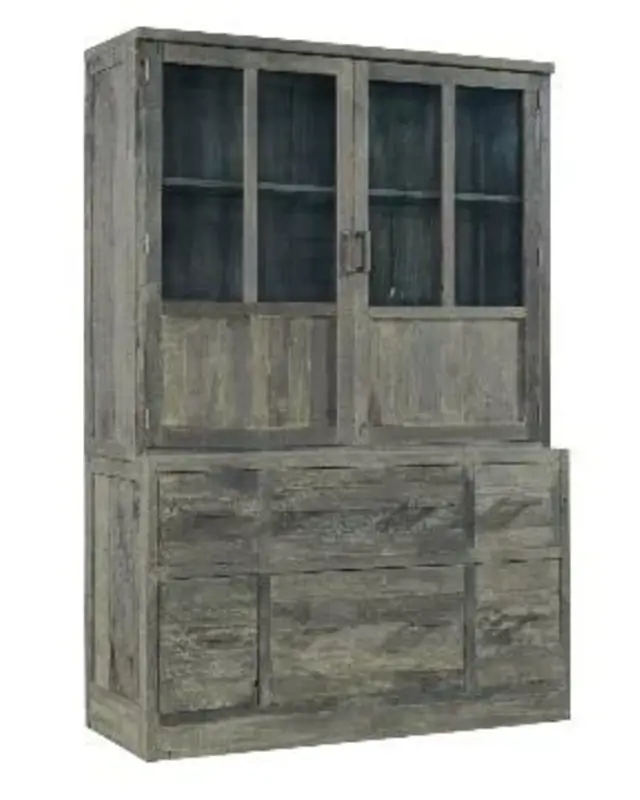 Rene Houtman Vitrinekast Scandi | Driftwood | H220xB160xD50 Cm