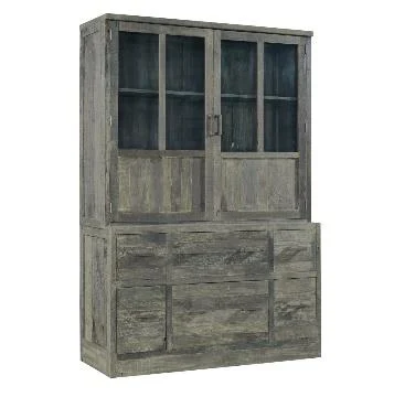 Rene Houtman Vitrinekast Scandi | Driftwood | H220xB160xD50 Cm