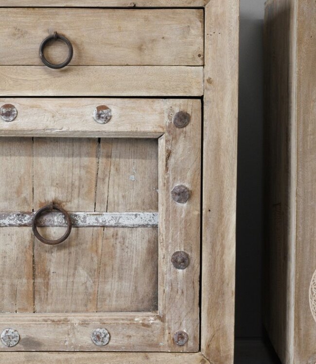 Be-Uniq Set Van 2 Nachtkastjes | Hout | H77xB61xD46 Cm