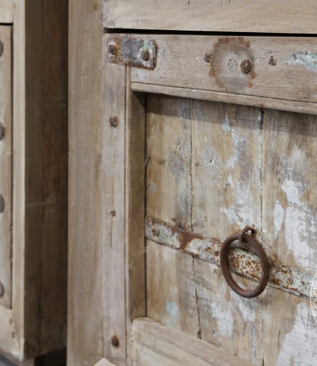 Be-Uniq Set Van 2 Nachtkastjes | Hout | H77xB61xD46 Cm