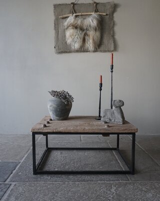 Rene Houtman Salontafel India | Oud Hout | H38 x B82 x D56 cm