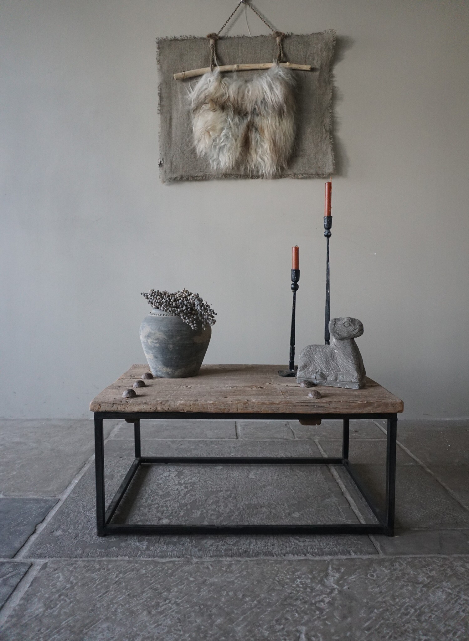 Rene Houtman Salontafel India | Oud Hout | H38 x B82 x D56 cm