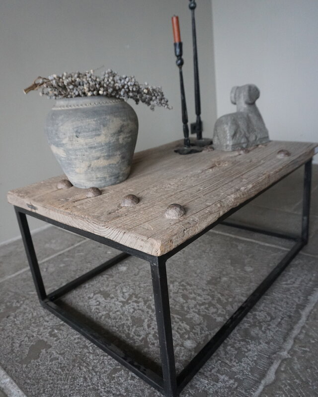 Rene Houtman Salontafel India | Oud Hout | H38 x B82 x D56 cm