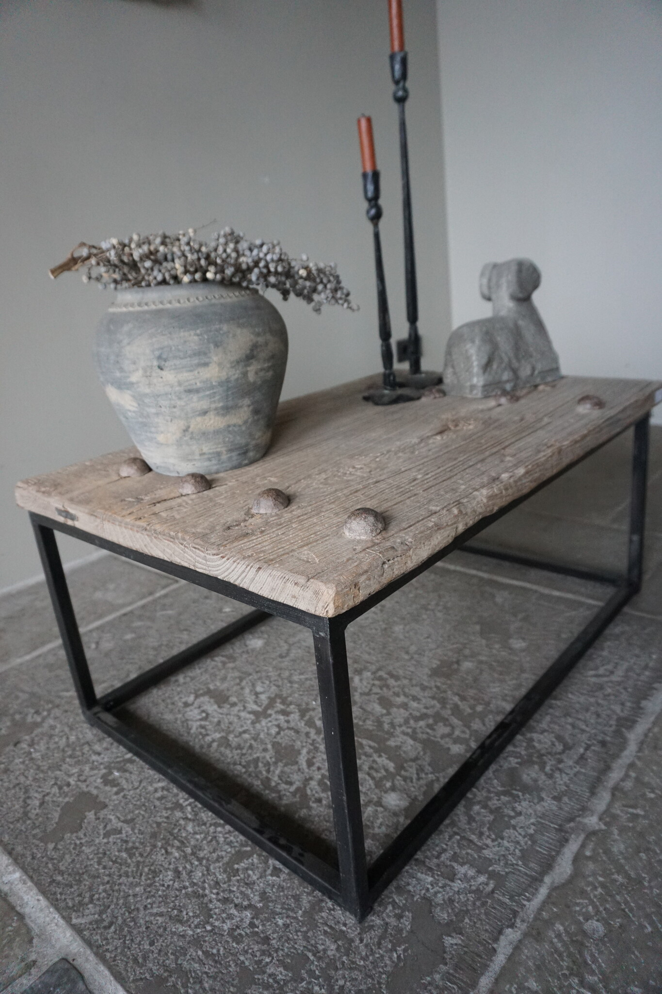 Rene Houtman Salontafel India | Oud Hout | H38 x B82 x D56 cm