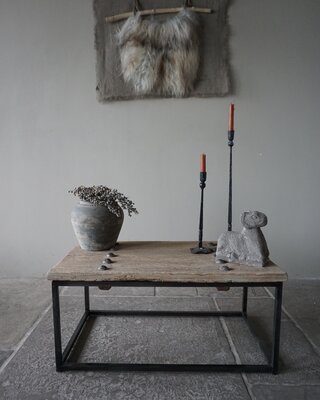 Rene Houtman Salontafel India | Oud Hout | H38 x B85,5 x D51 cm