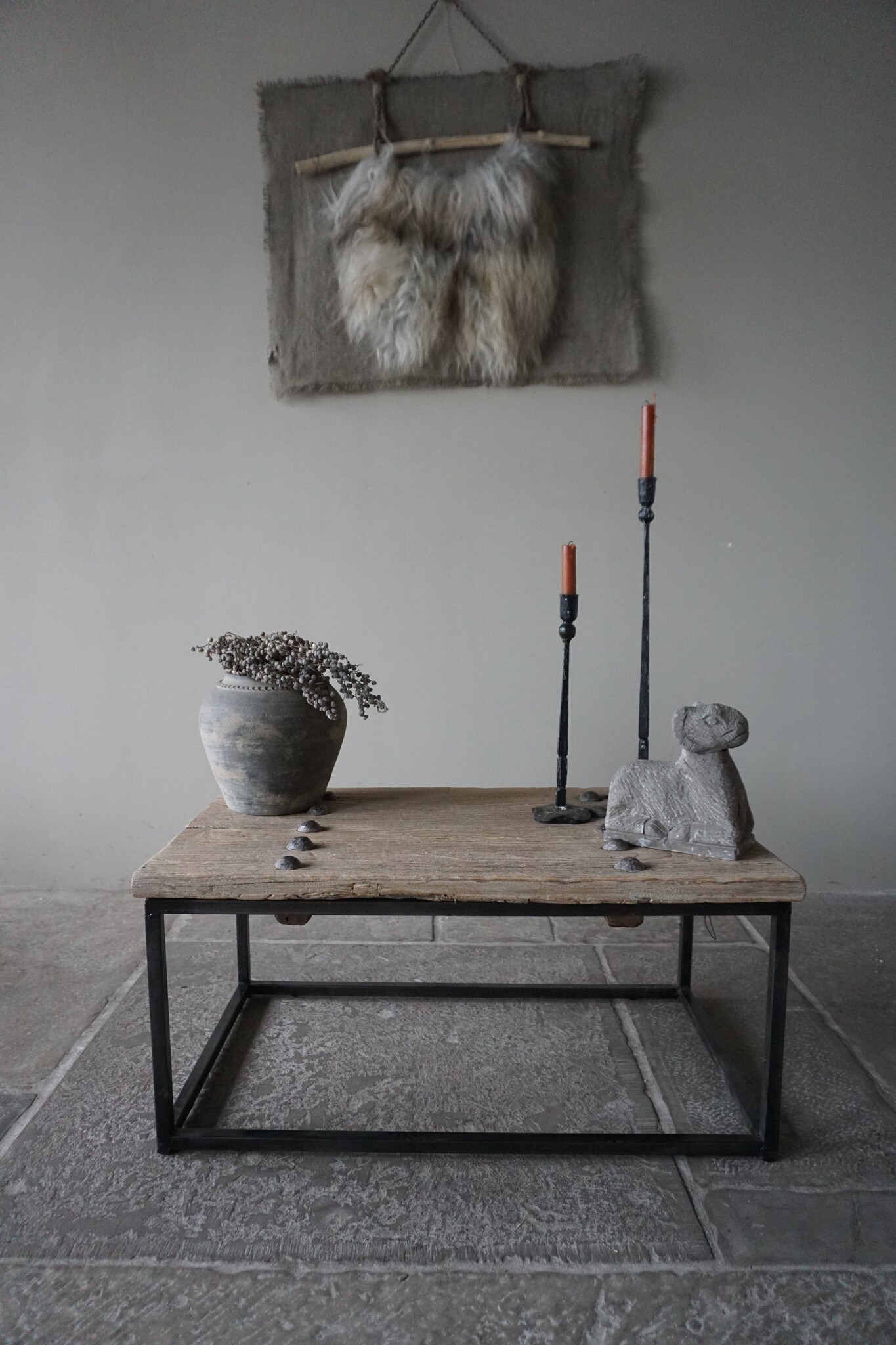 Rene Houtman Salontafel India | Oud Hout | H38 x B85,5 x D51 cm