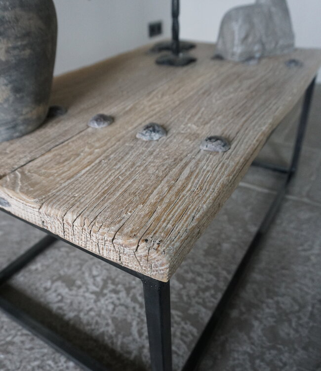 Rene Houtman Salontafel India | Oud Hout | H38 x B85,5 x D51 cm