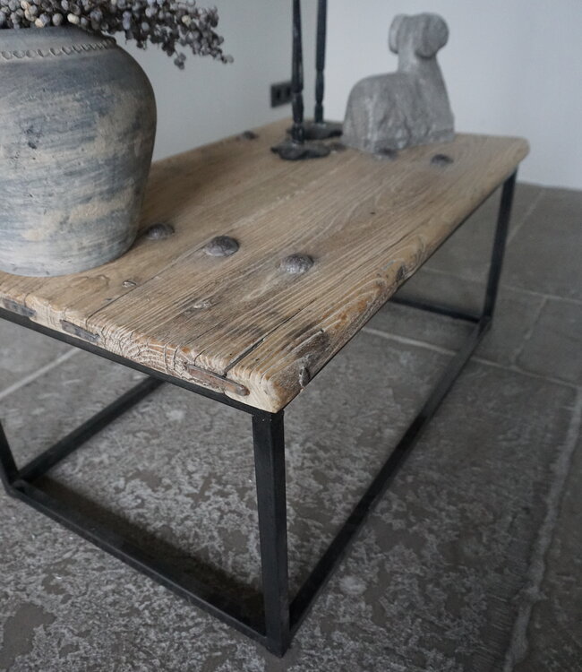 Rene Houtman Salontafel India | Oud Hout | H38 x B86 x D51 cm