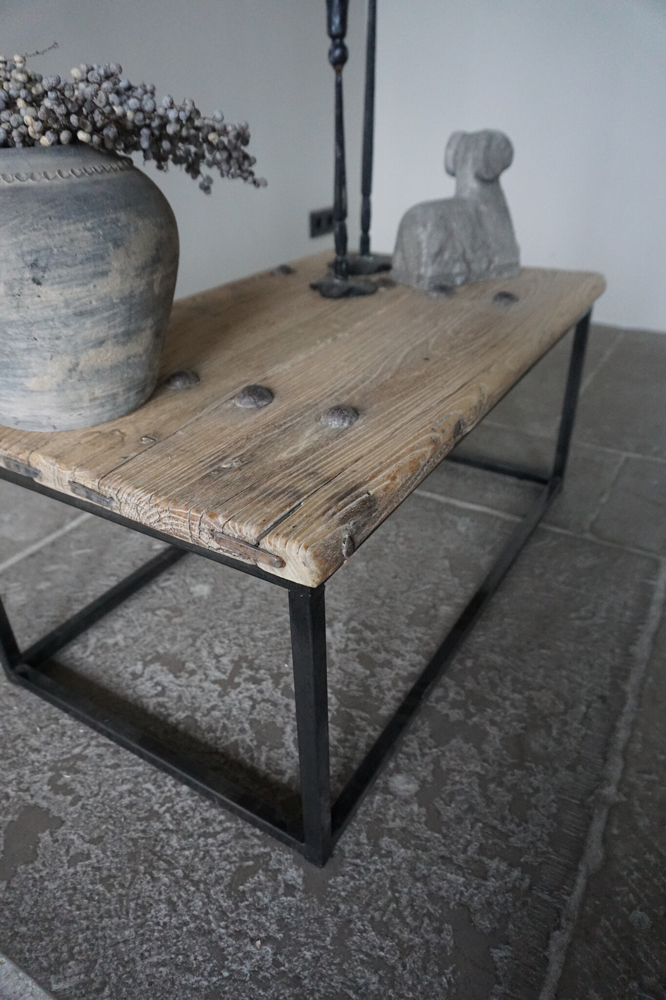 Rene Houtman Salontafel India | Oud Hout | H38 x B86 x D51 cm