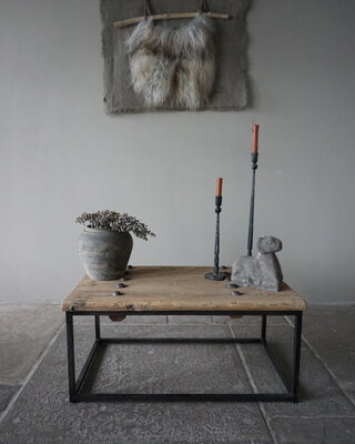 Rene Houtman Salontafel India | Oud Hout | H38 x B86 x D51 cm