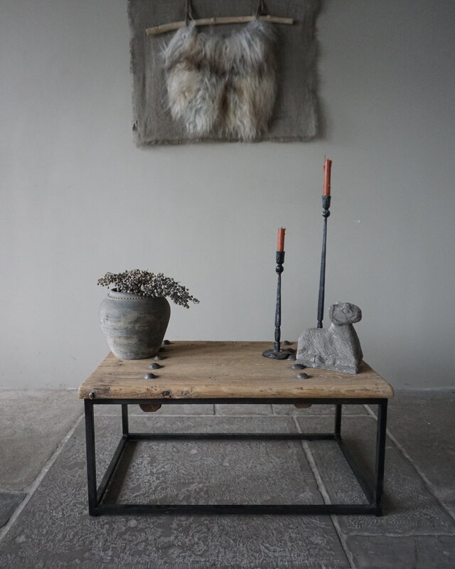 Rene Houtman Salontafel India | Oud Hout | H38 x B86 x D51 cm