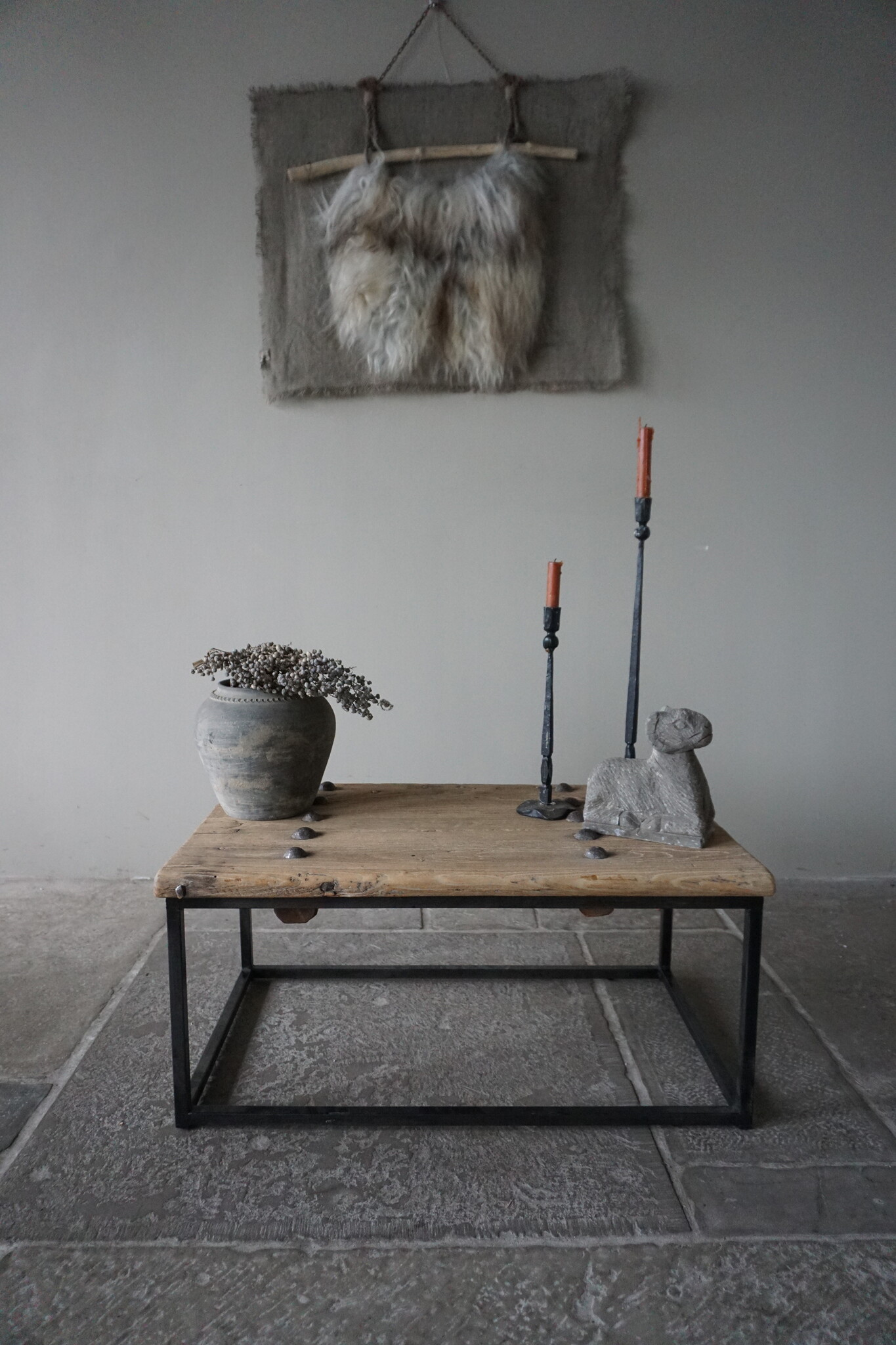 Rene Houtman Salontafel India | Oud Hout | H38 x B86 x D51 cm