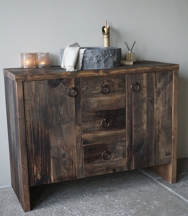 Rene Houtman Fien Landelijk Massief Houten Badkamermeubel