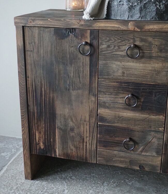 Rene Houtman Fien Landelijk Massief Houten Badkamermeubel