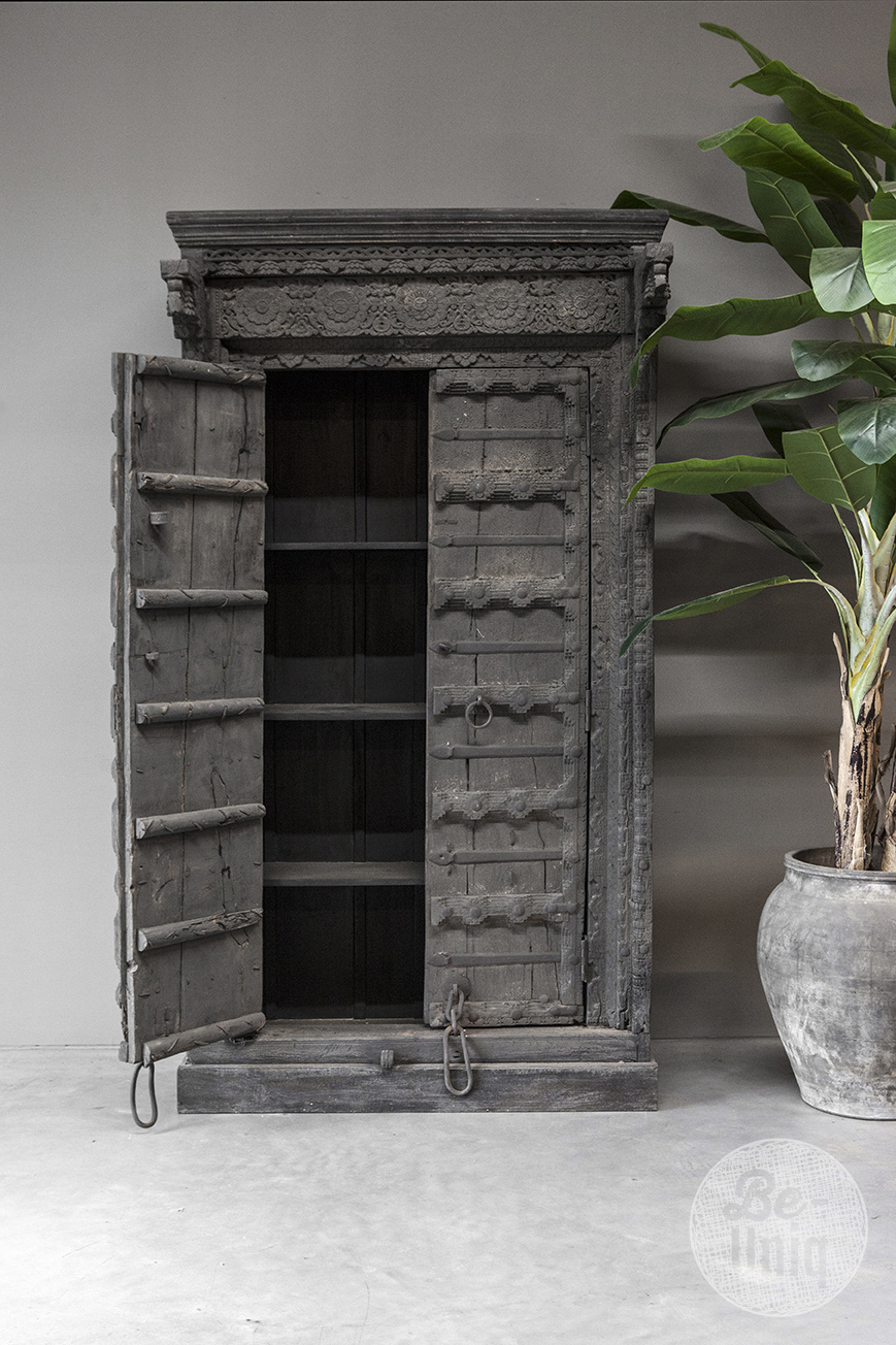 Be-Uniq 2-Deurs Kast | India | H215 x B115 x D48 Cm