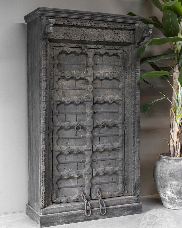 Be-Uniq 2-Deurs Kast | India | H215 x B115 x D48 Cm