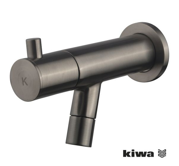 Wiesbaden Amador Fonteinkraan Kiwa | Muurbevestiging | 1/2" | Gunmetal
