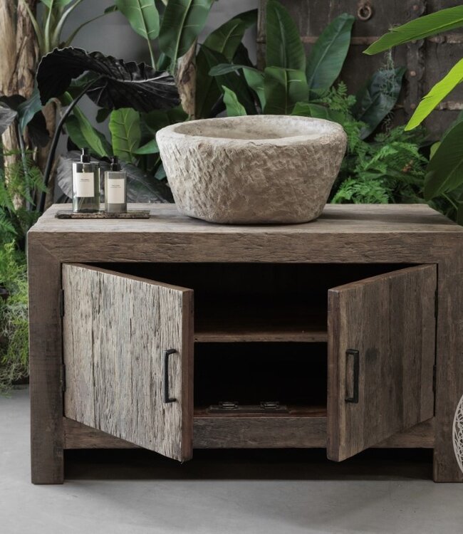 Be-Uniq Badkamermeubel Genua Oud Hout B110 x D60 x H65 cm