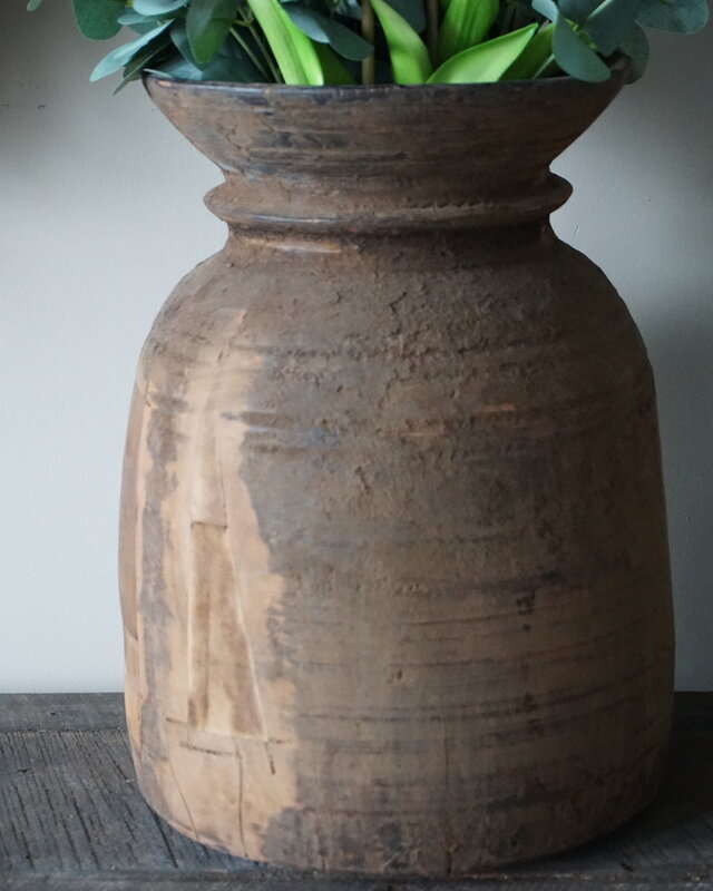Aura Peeperkorn Nepalese Houten Pot | L