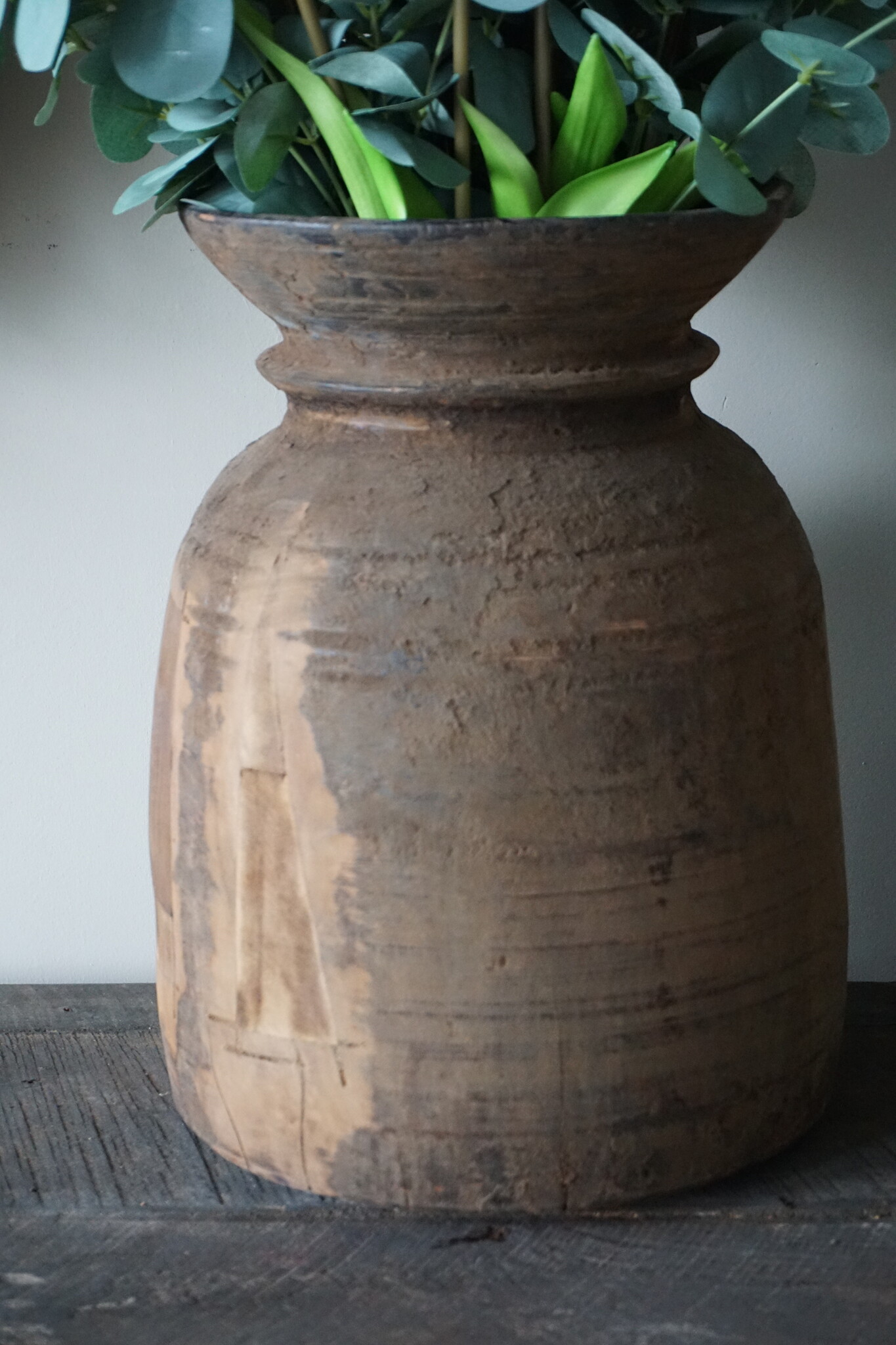 Aura Peeperkorn Nepalese Houten Pot | L