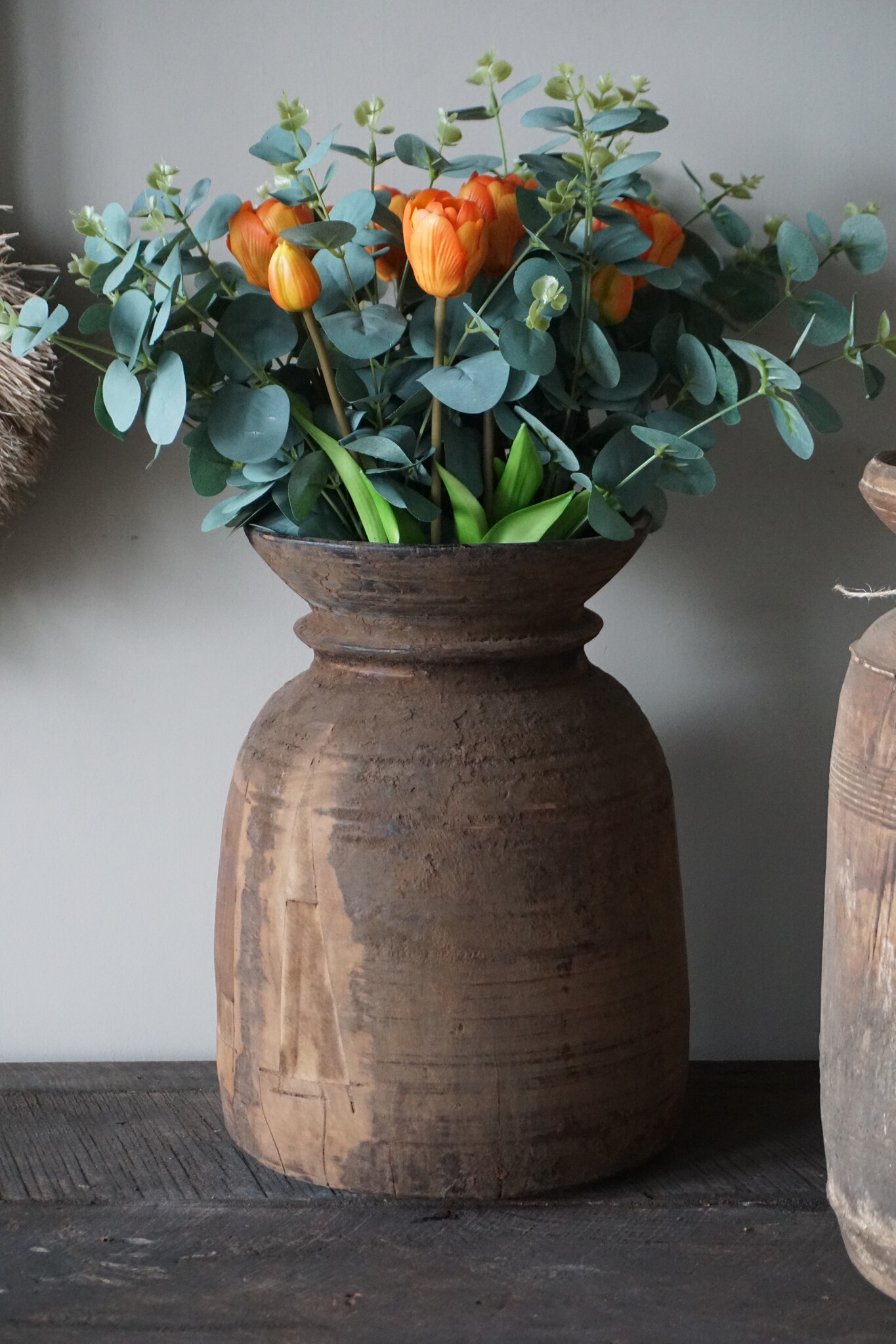 Aura Peeperkorn Nepalese Houten Pot | L